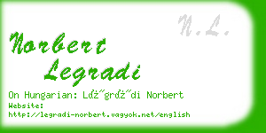 norbert legradi business card